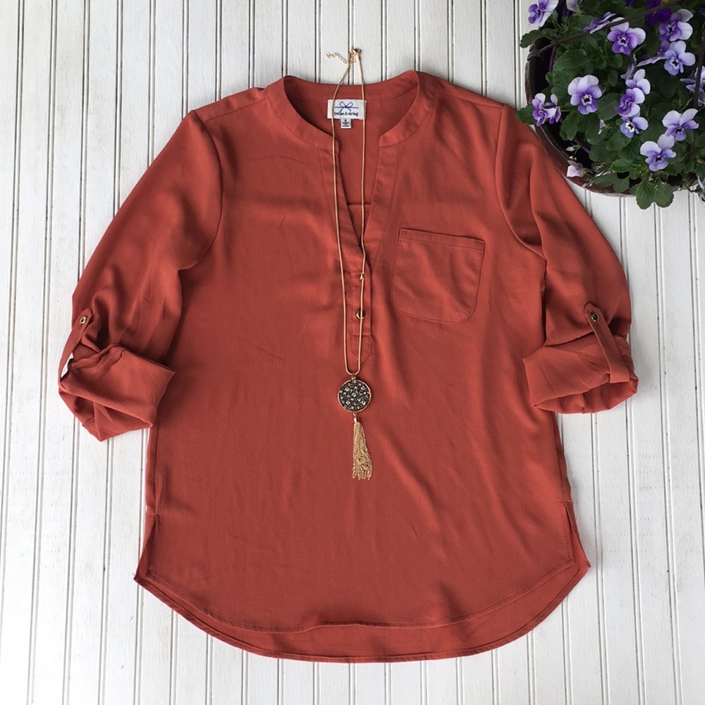 Ladies Burnt Orange Blouse